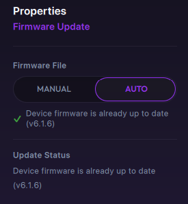 Device firmware is already up to date