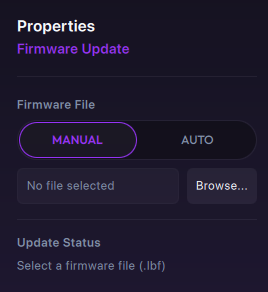Manual mode with a Browse button