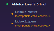 Scripts flagged "Incompatible with Liobox v6.1.4"