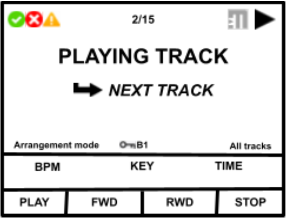 Global MIDI IN logo shown in white, pad logo absent