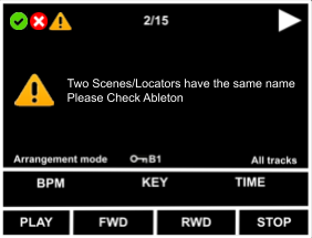 Error message: Two Scenes/Locators have the same name